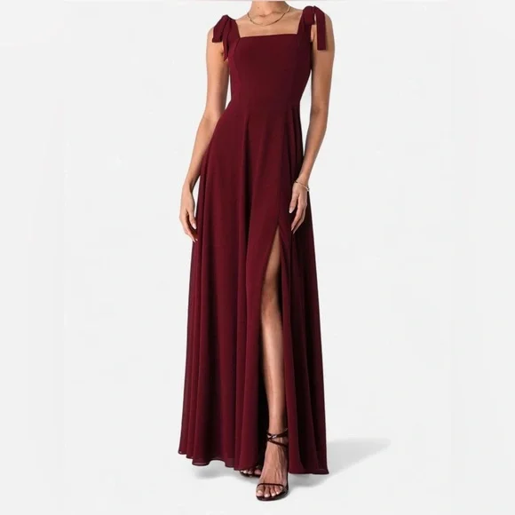 Love Me Forever Burgundy Dress - Picture 1 of 5